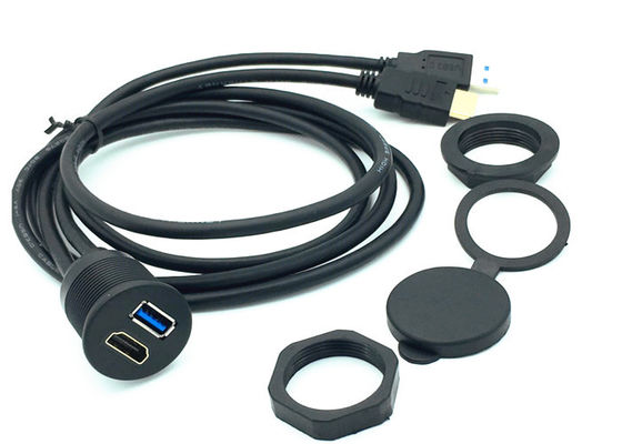 China Cabo de Extensão USB3.0 de Precisão e HDMI Isolamento Jaqueta PVC Suporte ABS Projetado Para Carro fornecedor
