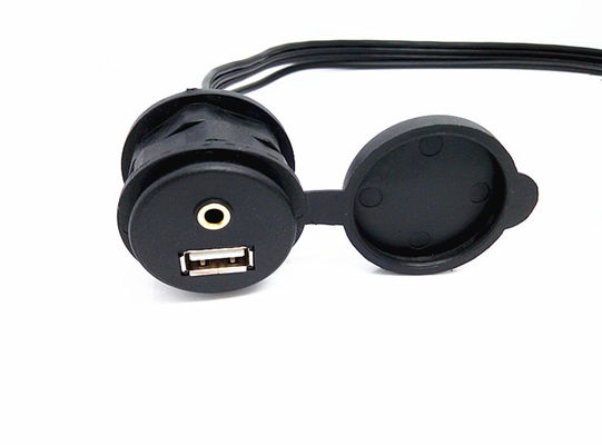 Cabo de extensão USB de 6 pés para dados, áudio e vídeo, conjunto de montagem embutida para painel de carro fornecedor
