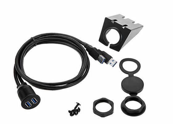 Cor preta Cable de dados USB conveniente Componentes de montagem de descarga aplicada Marinha fornecedor