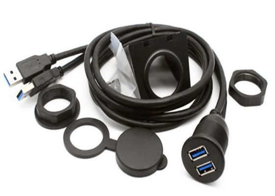 Cor preta Cable de dados USB conveniente Componentes de montagem de descarga aplicada Marinha fornecedor