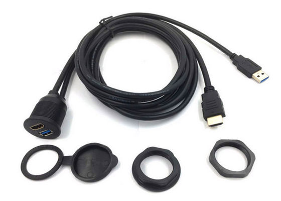 Cabo de Extensão HDMI USB de Montagem Embutida Resistência de Isolamento Mínima de 5M Ohms fornecedor