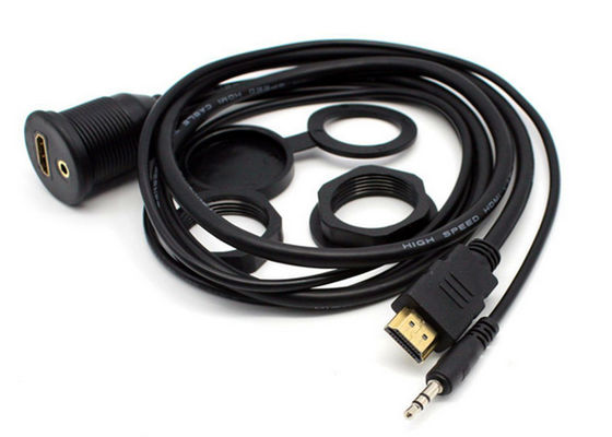Instale facilmente o cabo de áudio do carro / Cabo de extensão USB fêmea Soquete resistente a UV fornecedor
