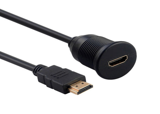Cabo de extensão HDMI de 2 metros e 6 pés, cabos de montagem embutida no painel para motocicleta fornecedor