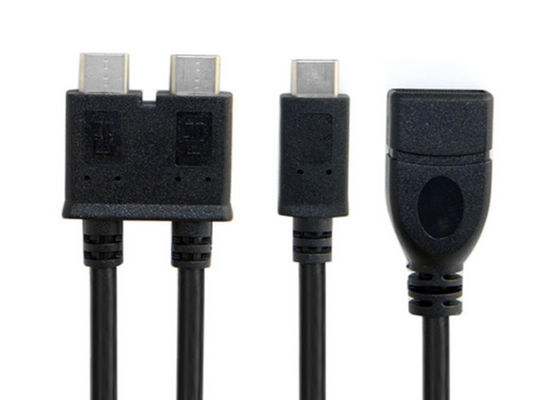 Cabo de Dados USB Tipo C Duplo Desempenho Robusto EMI Para Macbook Pro de 13 Polegadas fornecedor