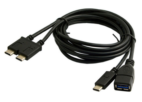 Cabo de Dados USB Tipo C Duplo Desempenho Robusto EMI Para Macbook Pro de 13 Polegadas fornecedor