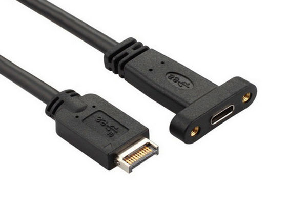 Cabeça do painel de montagem do desktop Tipo C Cable de dados do computador Suporte de sincronização e carregamento de dados fornecedor