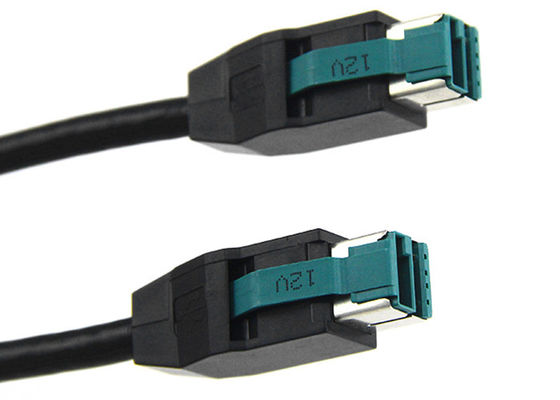 Cabo de alimentação USB para sistema POS 6,8MM OD 12V USB alimentado, extremidade do cabo do lado do host fornecedor