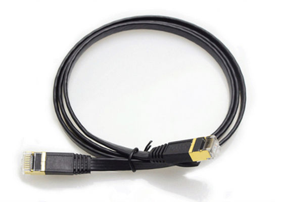 FTP STP Flat Cat6e Ethernet Cable / Patch Cord Cable comprimento e cor personalizados fornecedor