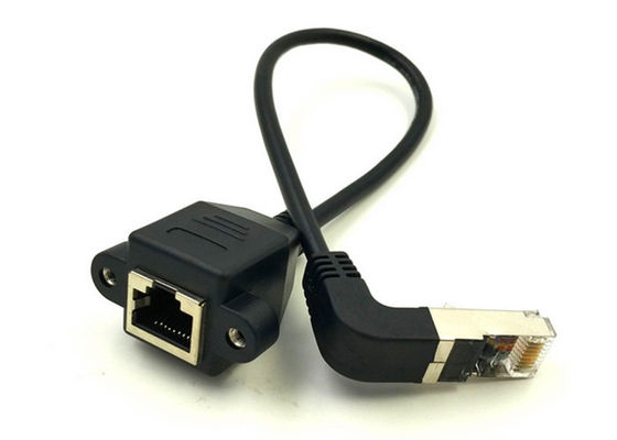 Cabo de rede Ethernet de ângulo descendente com concentrador flexível, tipo cruzado fornecedor