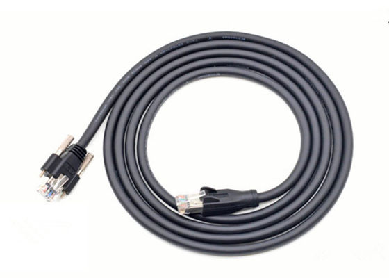 Cat6 SSTP Cable de dados de câmera RJ45 Directo com conector de proteção de fecho rígido fornecedor