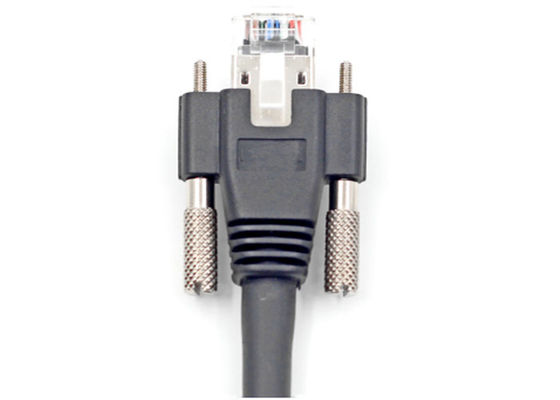 Cat6 SSTP Cable de dados de câmera RJ45 Directo com conector de proteção de fecho rígido fornecedor