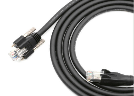 Cat6 SSTP Cable de dados de câmera RJ45 Directo com conector de proteção de fecho rígido fornecedor