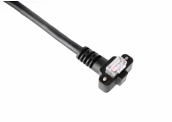 Halogênio - Cable livre de duas extremidades para baixo ângulo RJ45 vertical com orientação de parafuso fornecedor