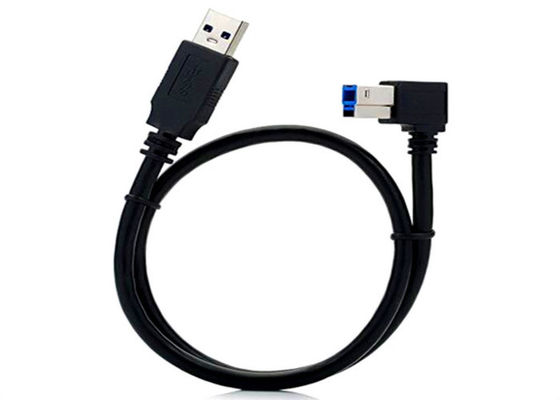 Cabo USB 3.0 para Câmera em Ângulo Reto Conector Banhado a Ouro 24K Blindagem de 6 Camadas fornecedor
