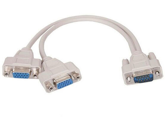 Cabo de Vídeo para Monitor Cor Bege Transmissão de Alta Fidelidade Isolamento HDPE fornecedor