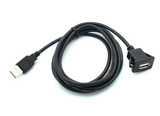 Painel de montagem de cabo de dados de computador durável USB2.0 Um cabo de extensão de mulher para homem fornecedor