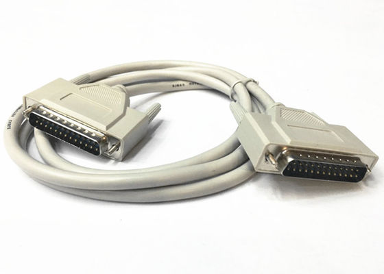 Cabo duplo blindado / cabo paralelo DB25 com conectores sub D de 25 pines de alta velocidade fornecedor