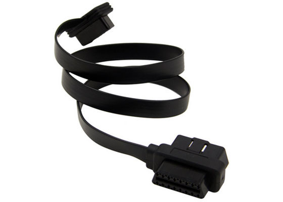 Cabo de Extensão OBD / Cabo USB OBD2 Ângulo Direito 16 PIN Macho Com Conector Fêmea fornecedor