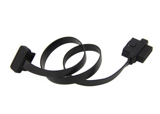 Cabo de Extensão OBD / Cabo USB OBD2 Ângulo Direito 16 PIN Macho Com Conector Fêmea fornecedor