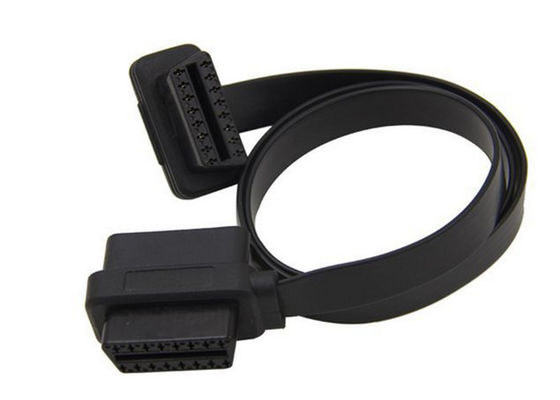 Cabo de Extensão OBD / Cabo USB OBD2 Ângulo Direito 16 PIN Macho Com Conector Fêmea fornecedor