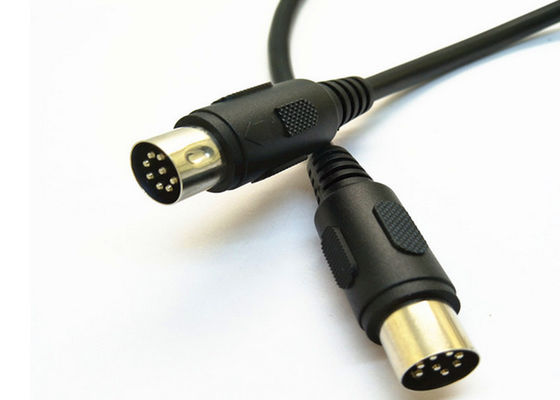 Cabo de alimentação DIN de áudio de precisão com blindagem dupla e fios de cobre isento de oxigênio reduzem a distorção fornecedor